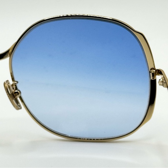 Cutler and Gross - sunglasses 60-17-140, gold / blue frames gradient blue lens - Picture 10 of 13